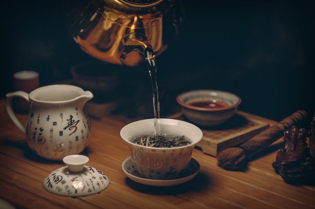 tea, cup, pot, tea leaves, pour, pouring, pouring tea, tea time, tea ceremony, beverage, hot tea, drink, tea cup, kitchenware, teapot, traditional, black tea, green tea